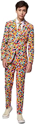 Confetti Suit for Teen Boys Aged 10-16 - Slim Fit - PDF party