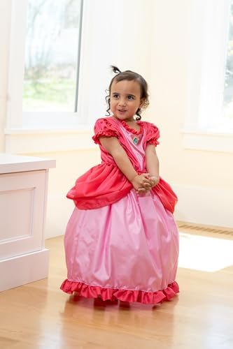 Little Adventures Kingdom Pink Princess Dress Up - Machine Washable Costume for Kids
