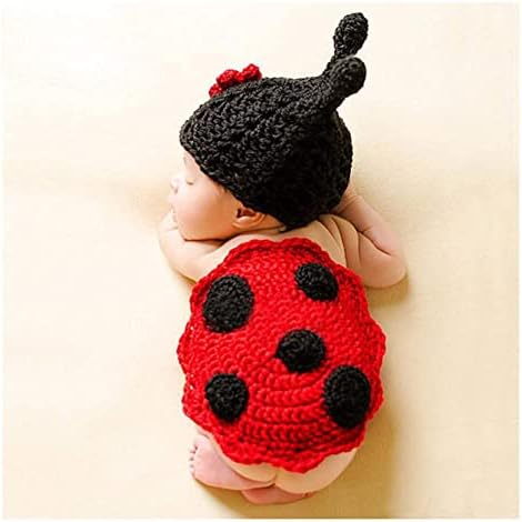 Newborn Baby Croitchet Gi Handmade Beanie Cap Romper