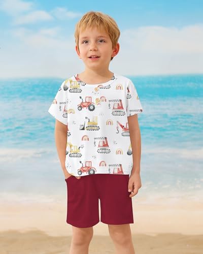CocoRARA Toddler Boy Hawaiian Print Sets