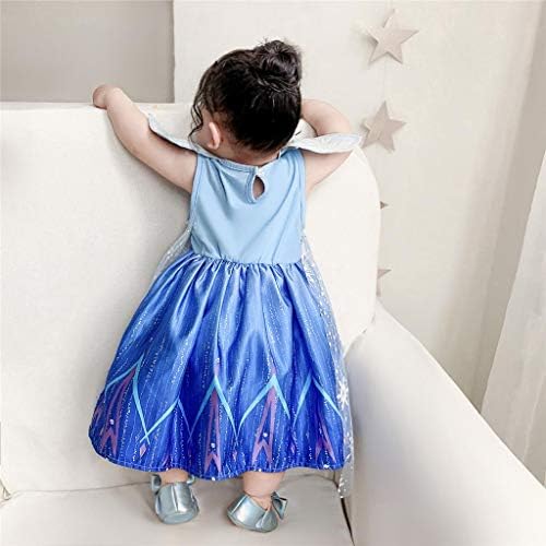 Magic Snow Queen Princess Costume Enchanting Dress for Girls