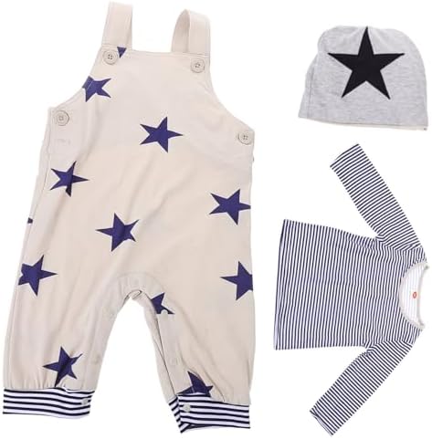 Homoyoyo Spring Outfit for Boys Cute Suspender Trouser Long Sleeve Shirt