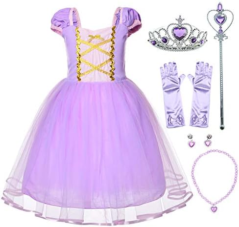Joy Join Princess Long Hair Costume Collection for Toddler Girls