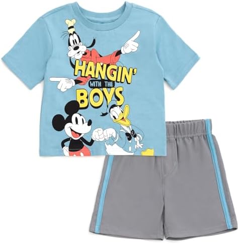 Disney Mickey Mouse Boys T-Shirt Mesh Shorts Set