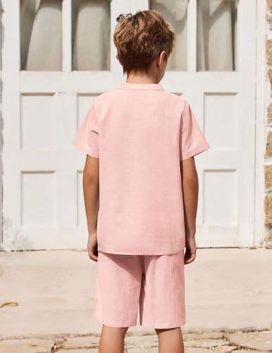 Arshiner Boys 2-Piece Cotton Linen Set