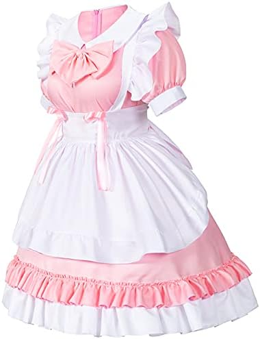 Kawaii Anime French Maid Costume Set for Girls