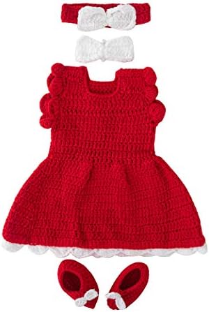 Coberllus Newborn Christmas Hat with Bodysuit