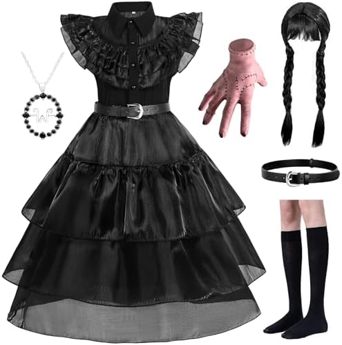 WYB Black Costume Dress for Girls - Cosplay Party Set