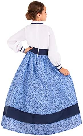 Girls Prairie Costume Dress With Cameo Wild West Halloween Fun