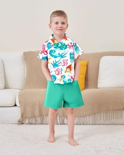 XUANHAO Toddler Boys Summer Malaysian Hot Outfit Set