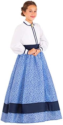 Girls Prairie Costume Dress With Cameo Wild West Halloween Fun