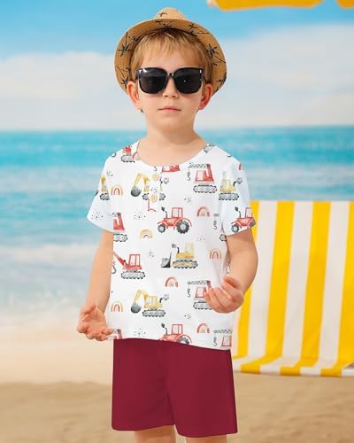 CocoRARA Toddler Boy Hawaiian Print Sets