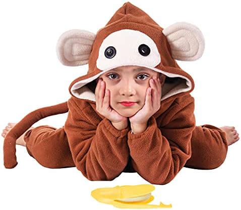Tao-Ge Kids Monster Monkey Onesie Costume Boys Girls Halloween Trick