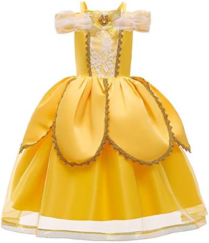 Elegant Princess Beauty and the Beast Dress Halloween Costume