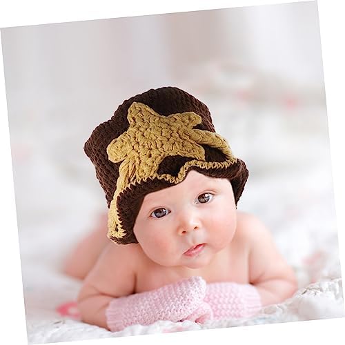 Knitted Bonnet for Newborn Baby Photos