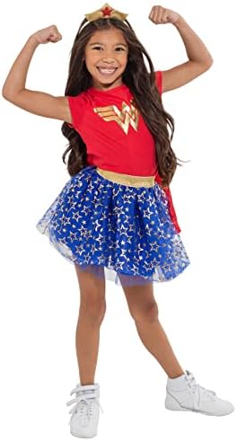 DC Comics Justice League Wonder Woman Girls 4-Piece costume for Kids