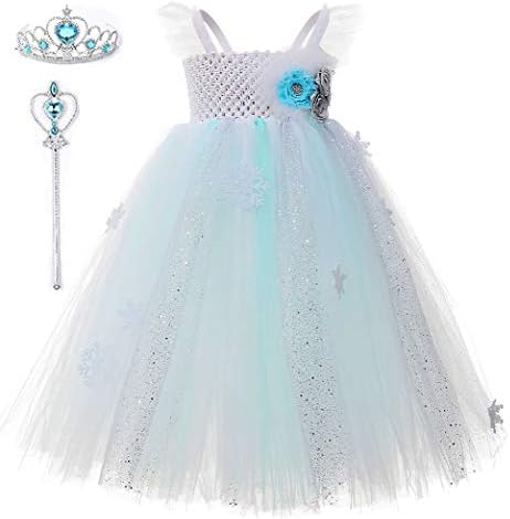 Tutu Dreams Snow Queen Princess Dress for Girls 1-12Y