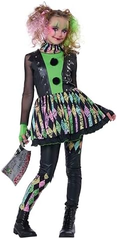 Girls Magic Clown costume Party Time
