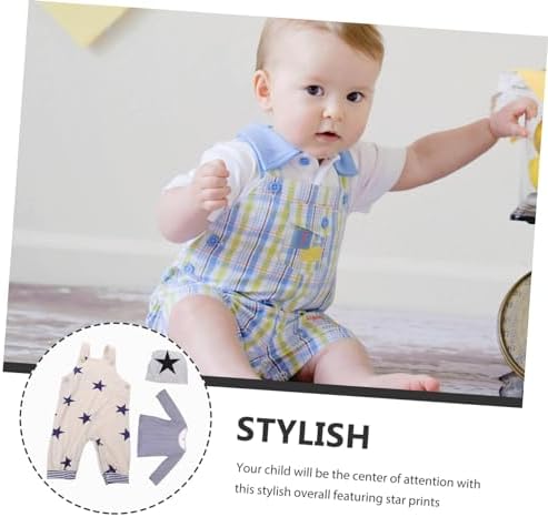 Homoyoyo Spring Outfit for Boys Cute Suspender Trouser Long Sleeve Shirt