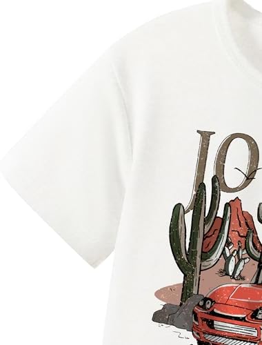 Nivne Toddler Boys Summer Outfits Car Graphic Print T-Shirts Shorts Set