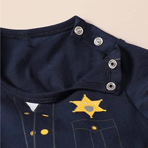 Newborn Boy Girl Halloween Police Costume Romper