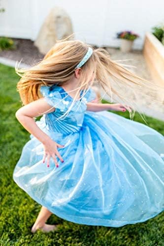 Little Adventures Deluxe Cinderella Butterfly Princess Dress Up Costume for Girls