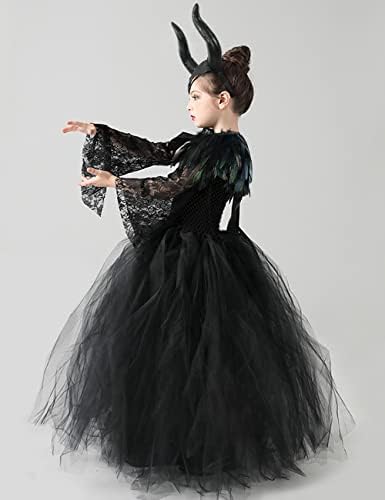 Elegant Princesspronza Princess Lace Tutu Tulle Dress for Halloween