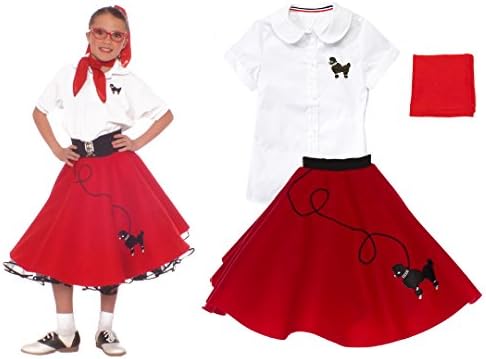 1950s Poodle Skirt Girls Outfit