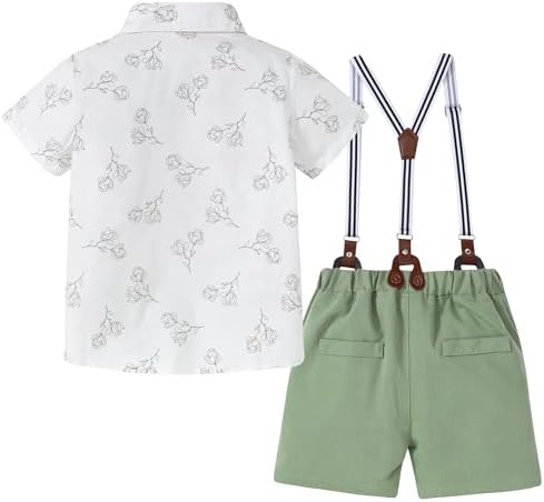 ZOEREA Boys Summer Short Set Casual Formal Outfit 5-10Y