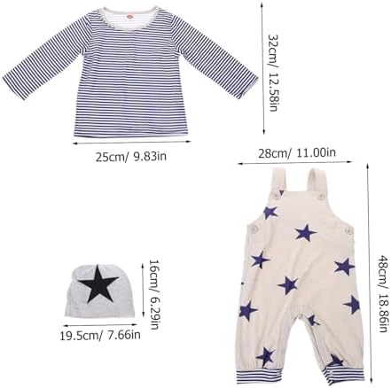 Homoyoyo Spring Outfit for Boys Cute Suspender Trouser Long Sleeve Shirt