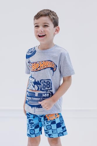 Explore Hot Wheels Little Boys Short Sleeve Tee Shorts Set