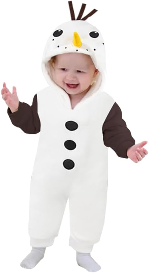 Baby Boys Snowman Sunset romper