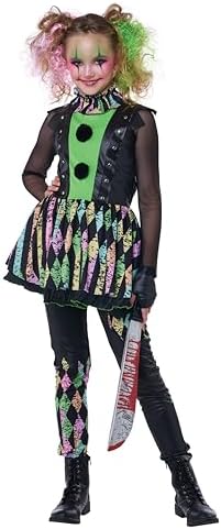 Girls Magic Clown costume Party Time