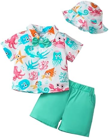XUANHAO Toddler Boys Summer Malaysian Hot Outfit Set