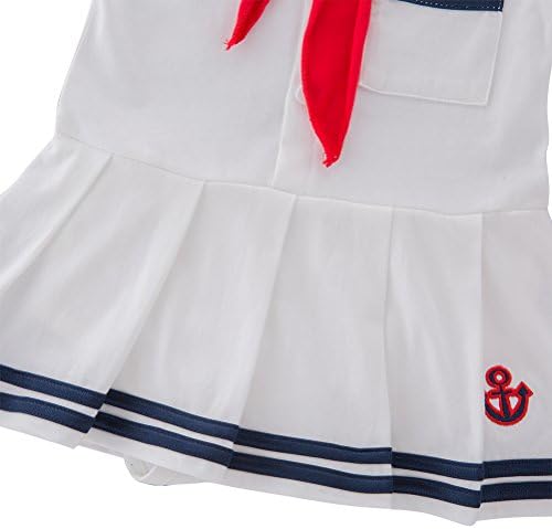 Sailor Suit Jumpsuit for Baby Girls - Nautical Unused