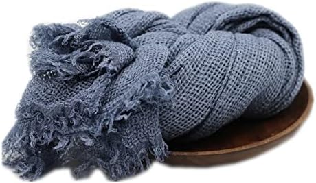 Coberllus Baby Mesh Blanket Photography Props Blue