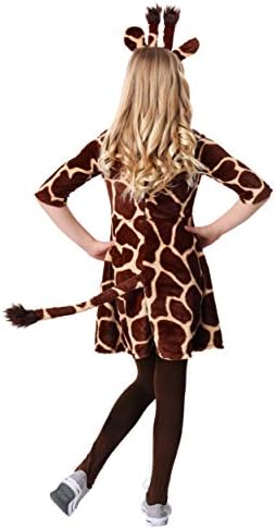 Girls Giraffe Fleece Costume with attached tail