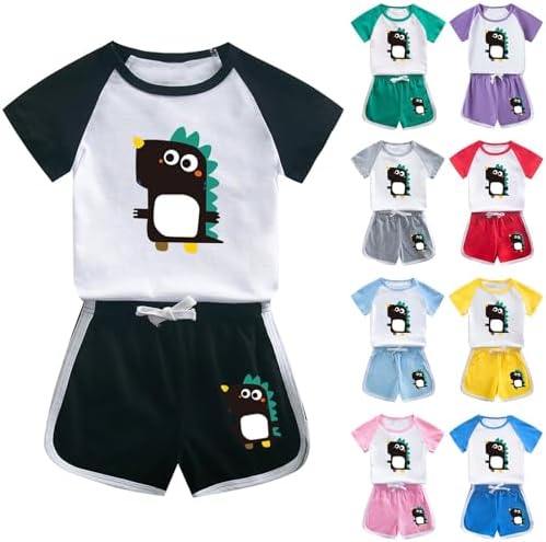 Girls Cute Dinosaur Print Tracksuit