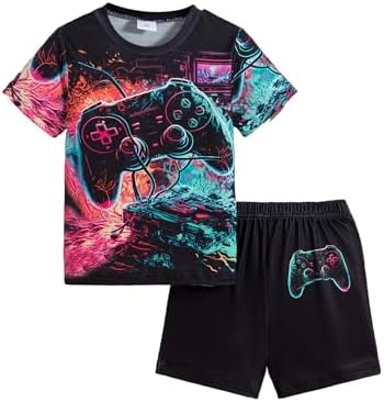 FRCLHWA Boys Letter Graphic T-Shirt Set 2-7T