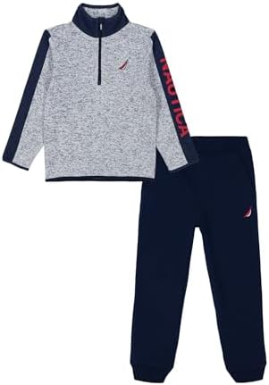 Nautica Boys 2-Piece Polar Fleece 12 Zip Fleece Pant Set