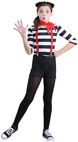 Girls Mime Costume - Street Performer