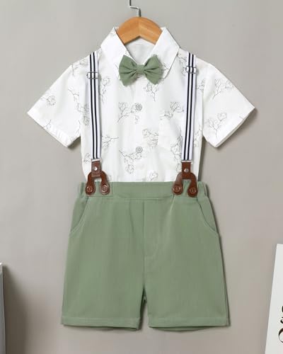 ZOEREA Boys Summer Short Set Casual Formal Outfit 5-10Y