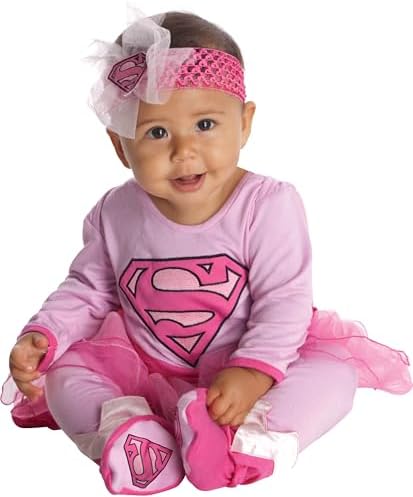 official dc comics superman sweet supergirl onesie costume for kids