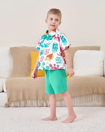 XUANHAO Toddler Boys Summer Malaysian Hot Outfit Set