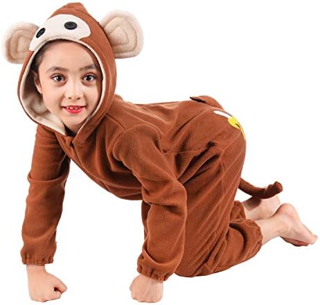 Tao-Ge Kids Monster Monkey Onesie Costume Boys Girls Halloween Trick