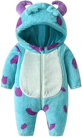 Royal Kids Halloween Fuzzy Warm Romper Set