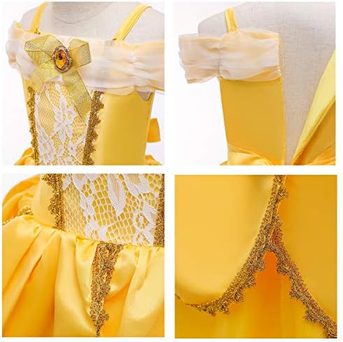 Elegant Princess Beauty and the Beast Dress Halloween Costume