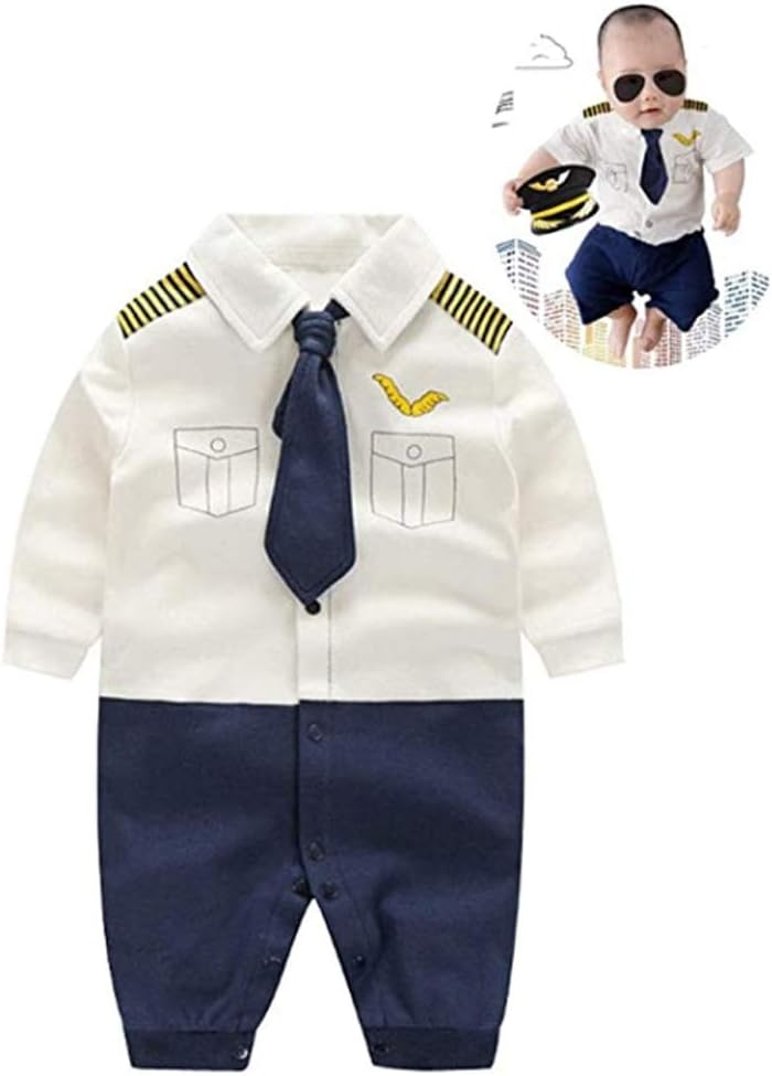 Baby Halloween Pilot Costume for Boys Girls