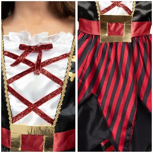 Spooktacular Kids Pirate Dress Halloween Costume for Girls Safe and Comfortable