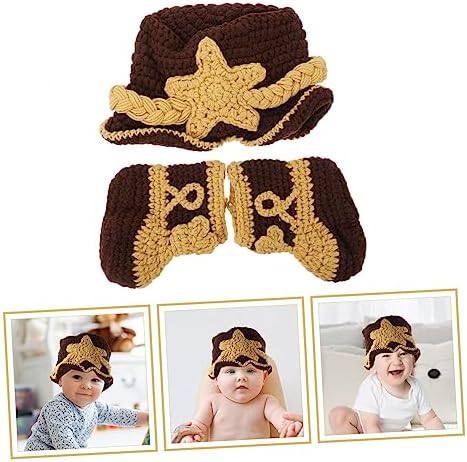 Knitted Bonnet for Newborn Baby Photos